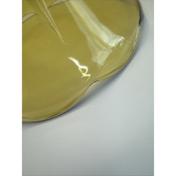 Anchor Hocking Scalloped edge Amber Glass Bowl 8 inch - Picture 6 of 6